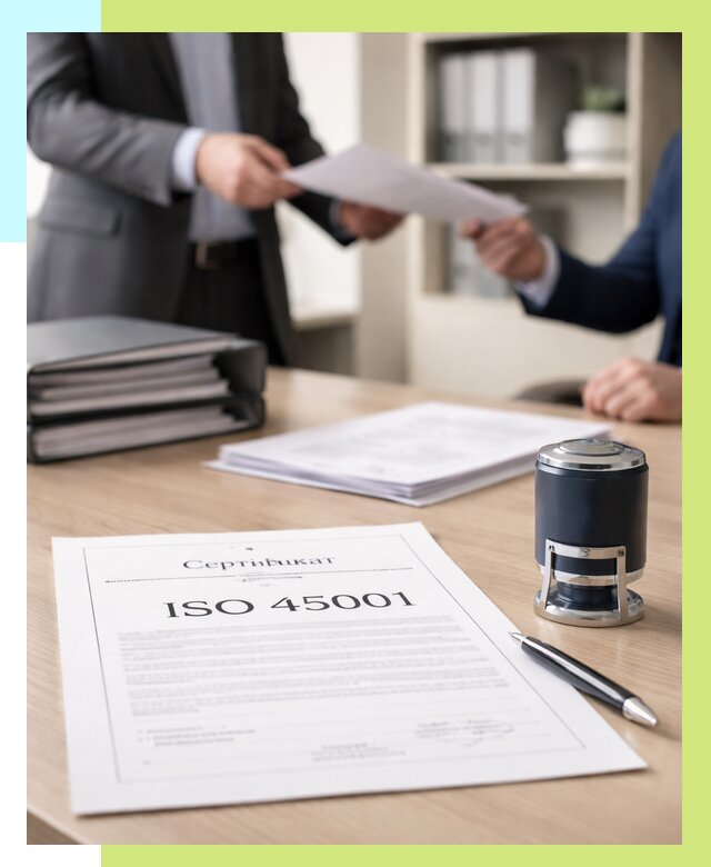 Сертификат ISO 45001 в Соликамске под ключ от 46373 р. | Сертэкс